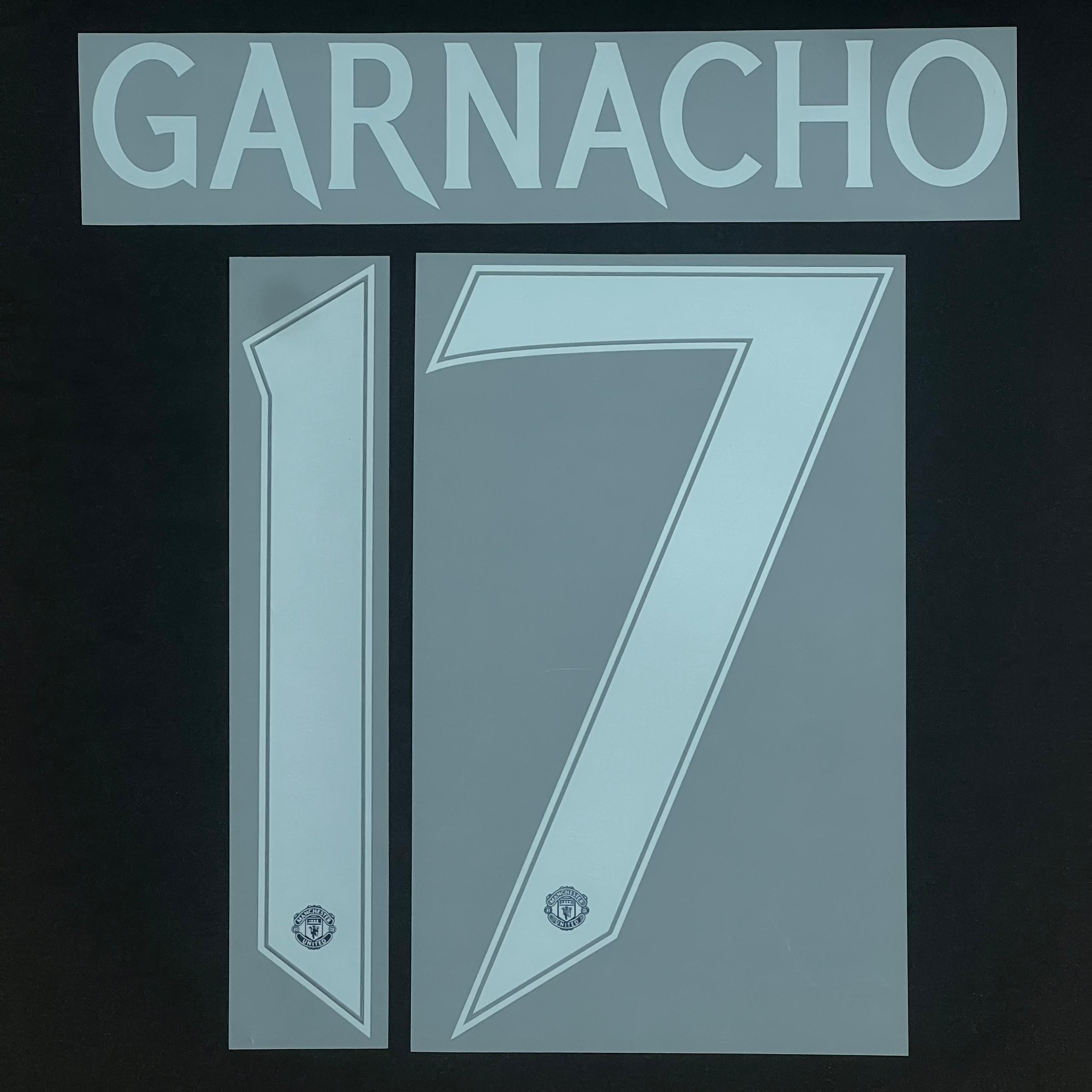 Official GARNACHO #17 Manchester United F.C Away CUP 2024-25 PRINT