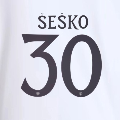 Manchester United SESKO30 クラブフォント Official SESKO #30 Manchester United F.C Away CUP 2025-26 PRINT