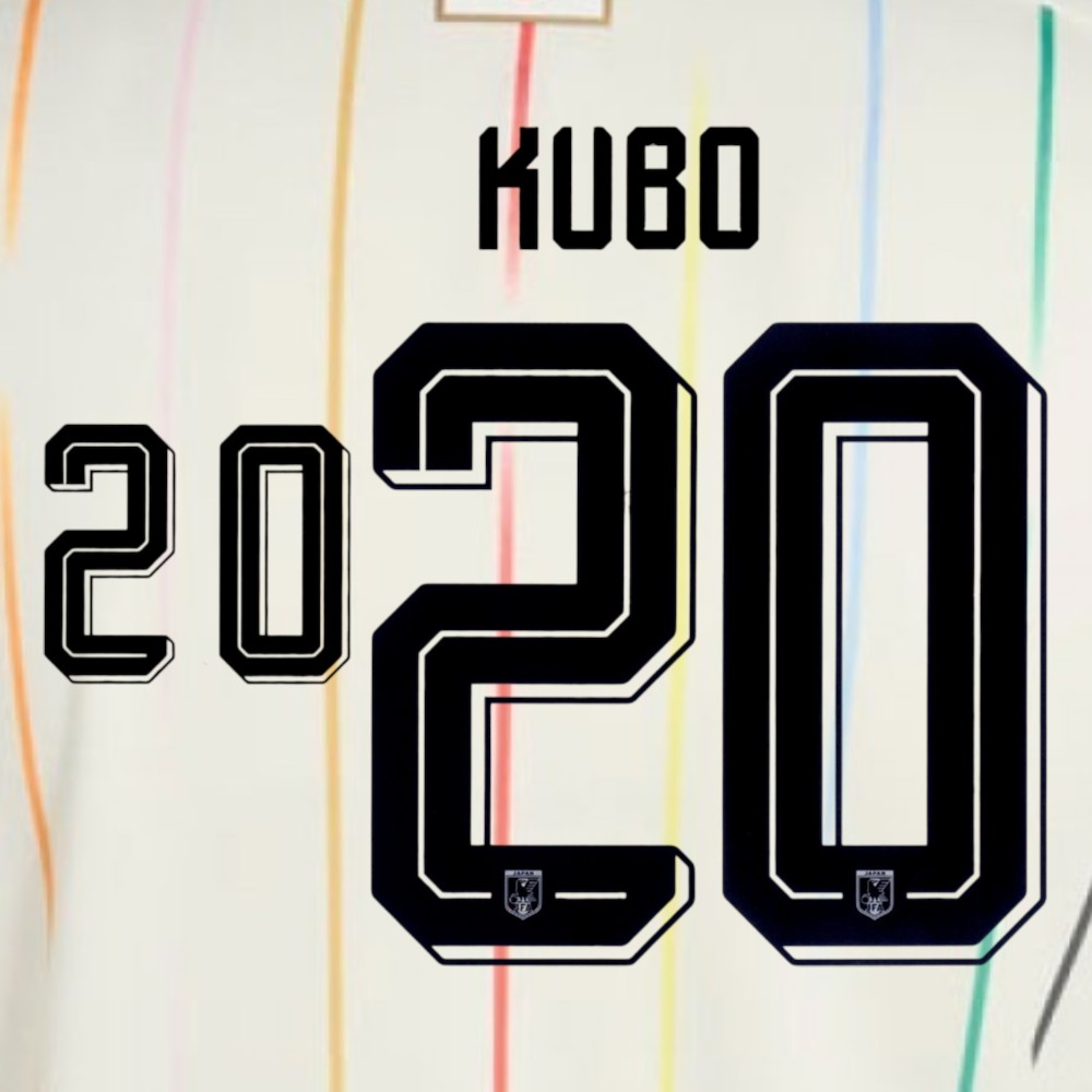 OFFICIAL KUBO #20 Japan JFA Away World Cup 2026 PRINT | My-Soccer