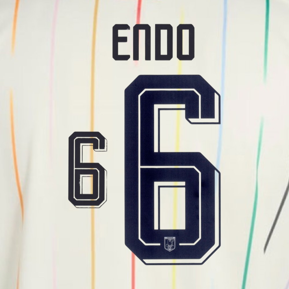 OFFICIAL ENDO #6 Japan JFA Away World Cup 2026 PRINT | My-Soccer