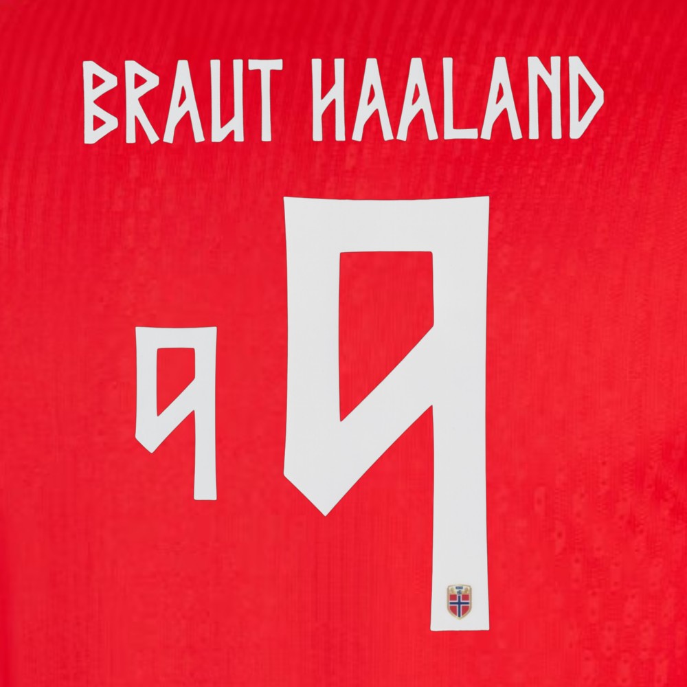 OFFICIAL BRAUT HAALAND #9 Norway NFF Home World Cup 2026 PRINT