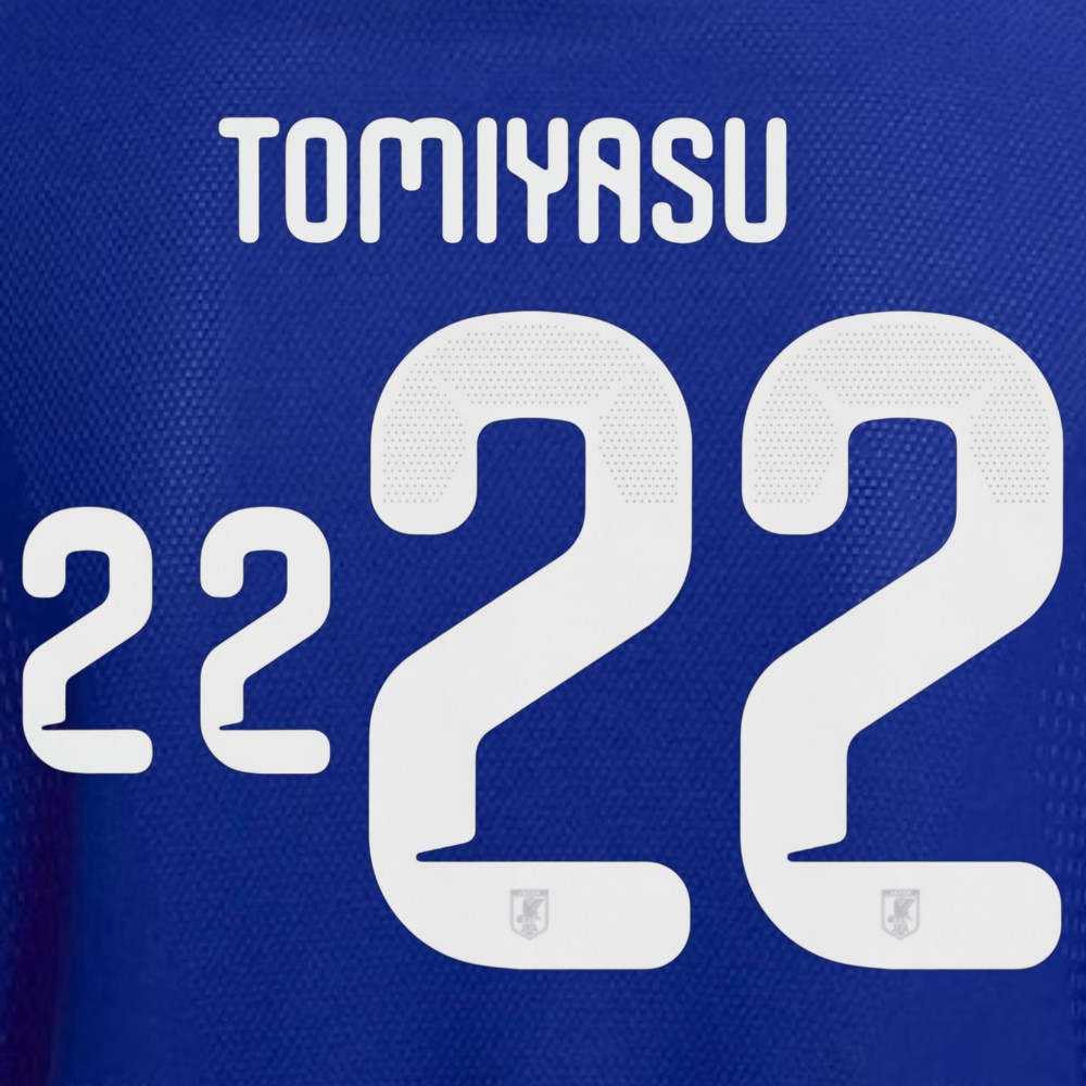 OFFICIAL TOMIYASU #22 Japan JFA Home World Cup 2026 PRINT | My