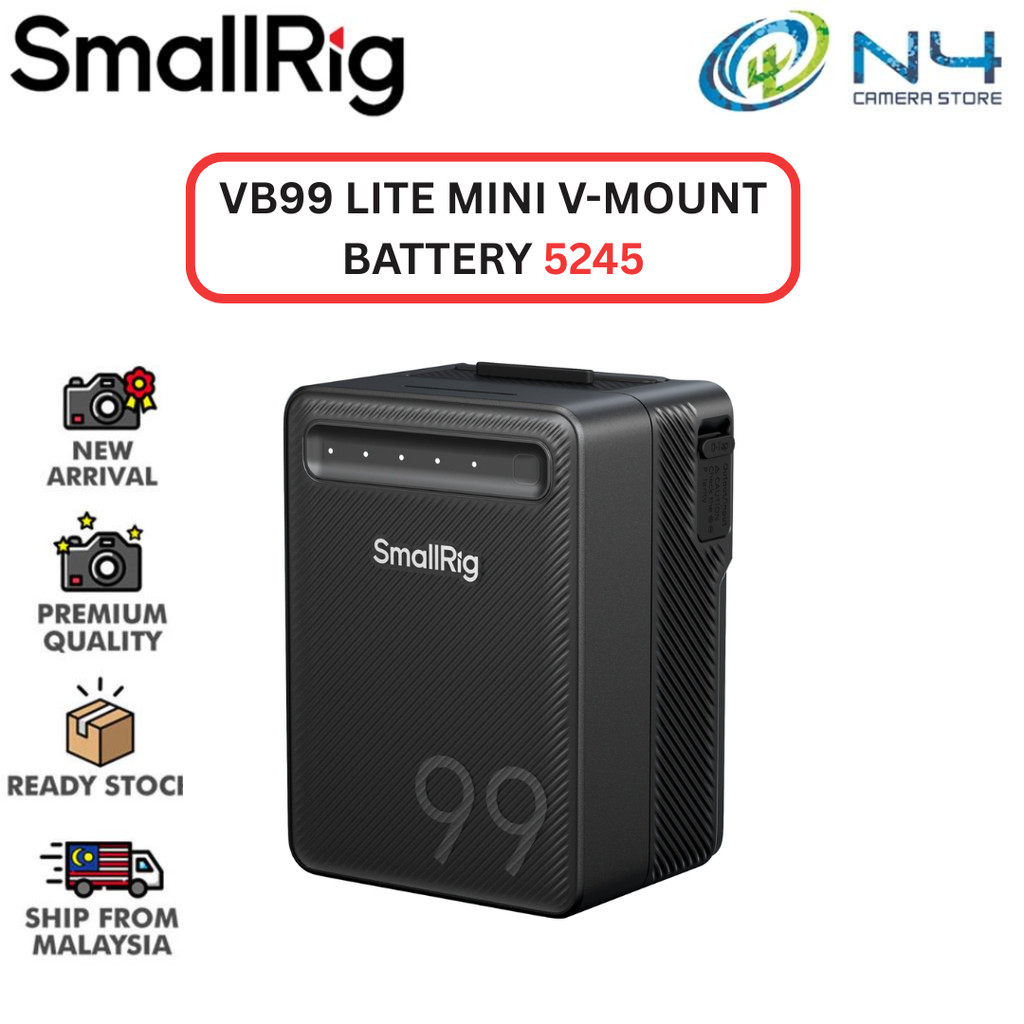 SmallRig VB99 Lite mini V-Mount Battery (5245) | N4 Camera Store