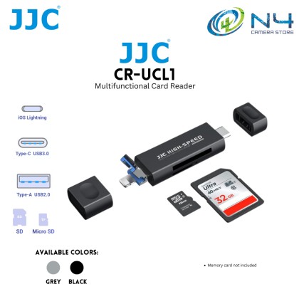 JJC CR-UCL1 Card Reader for USB and all phones for SD/ microSD cards ...