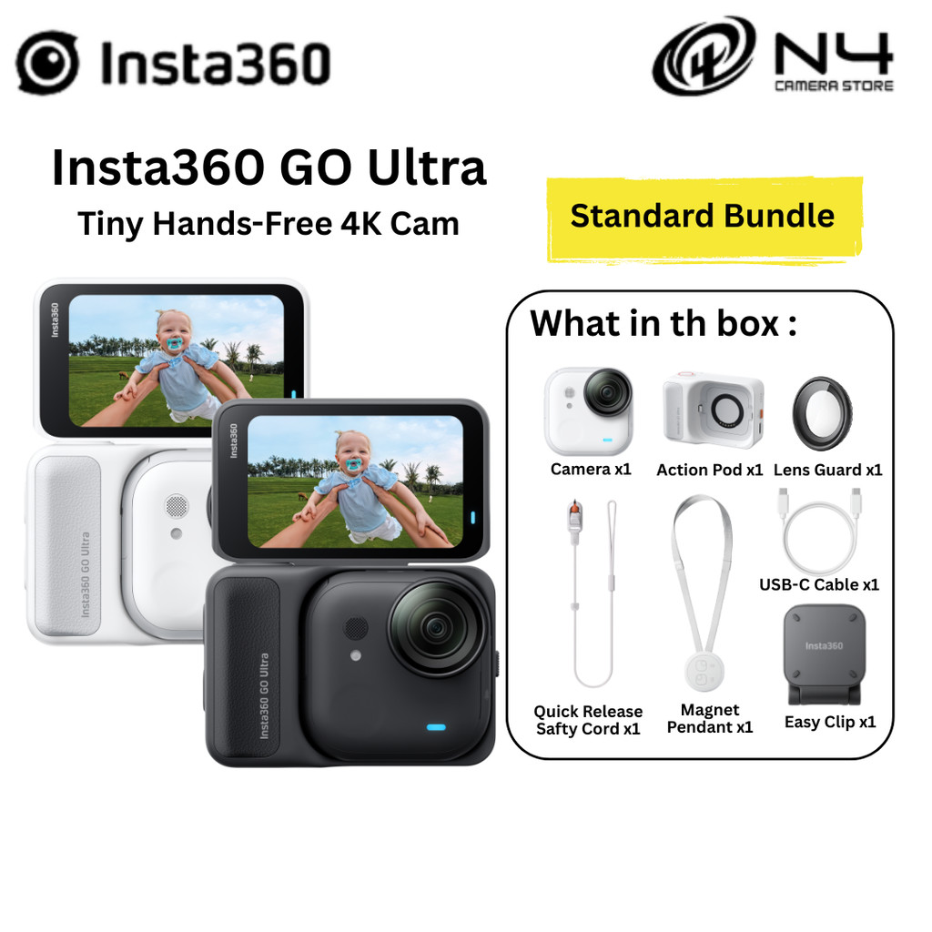 Insta360 GO Ultra Tiny Hands-Free 4K Cam Powerful And Built To