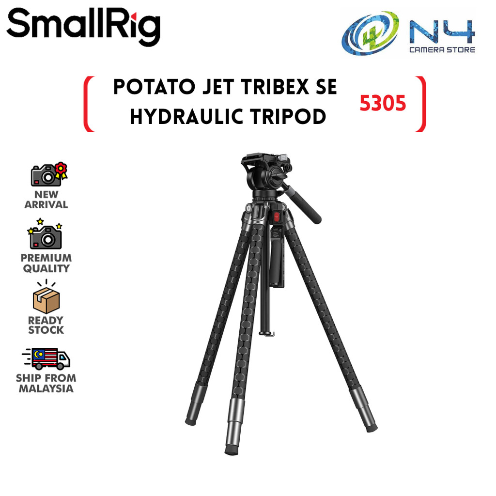 SmallRig x Potato Jet TRIBEX SE Hydraulic Tripod 5305 | N4 Camera