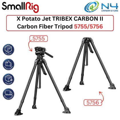 Tribex SmallRig x Potato Jet TRIBEX CARBON II Carbon Fiber Tripod With Dynamic ...