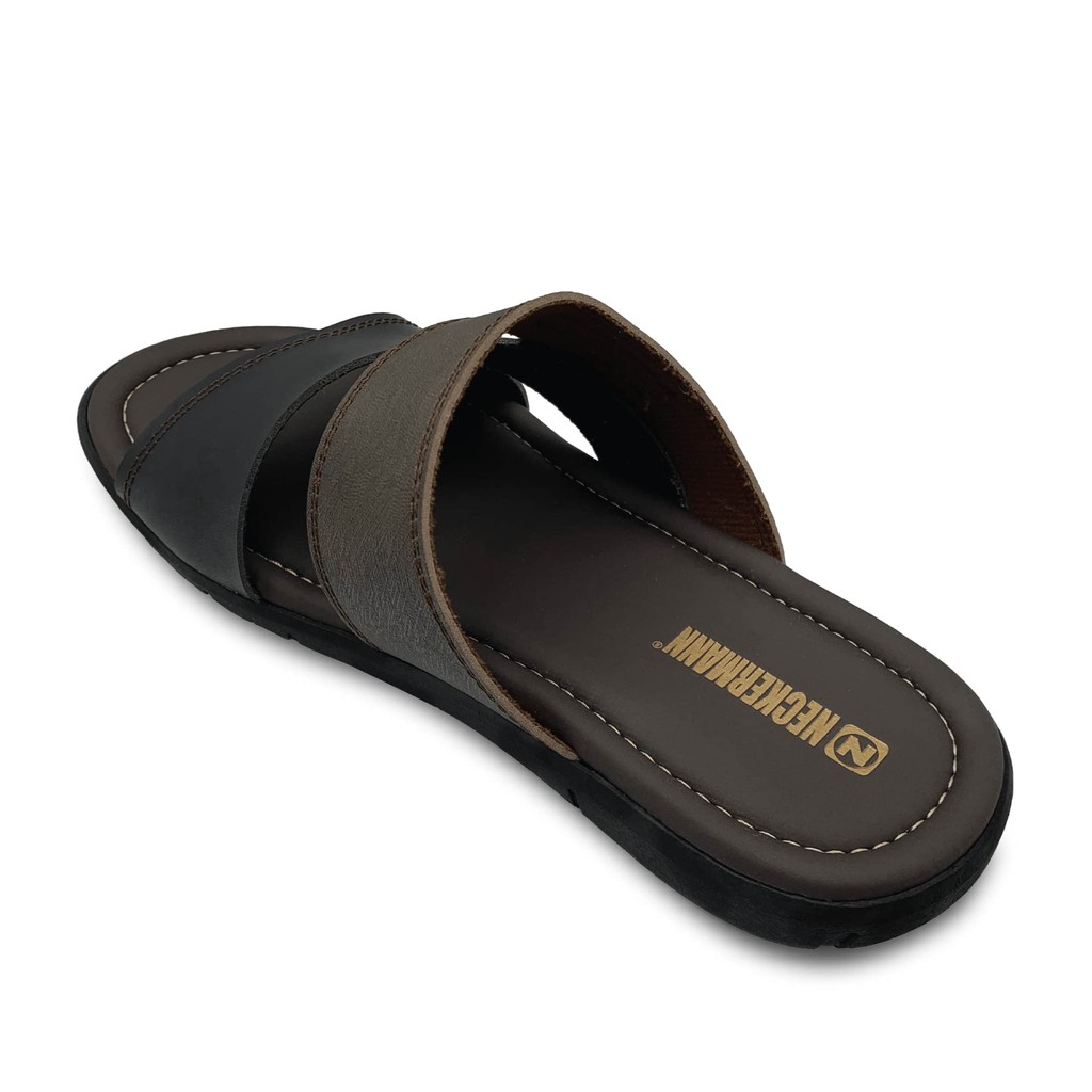 Neckermann Men's Portland Classic Comfort Slide Sandals Dark