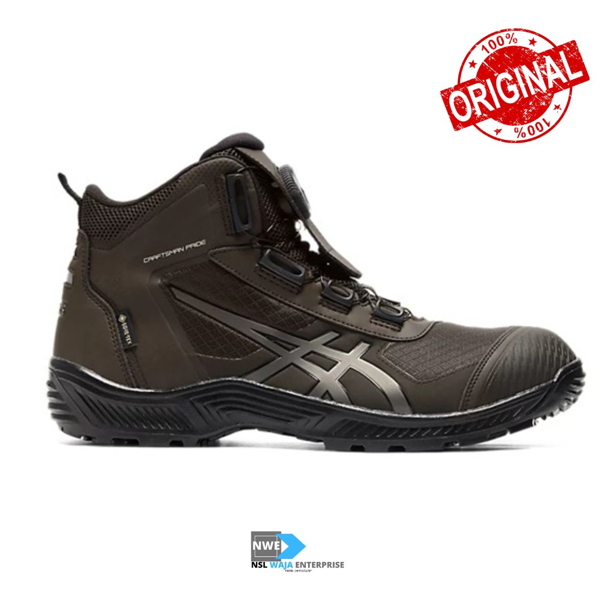 ASICS WINJOB CP604 G-TX BOA (BLACK/GUN METAL) WIDE 3E SAFETY