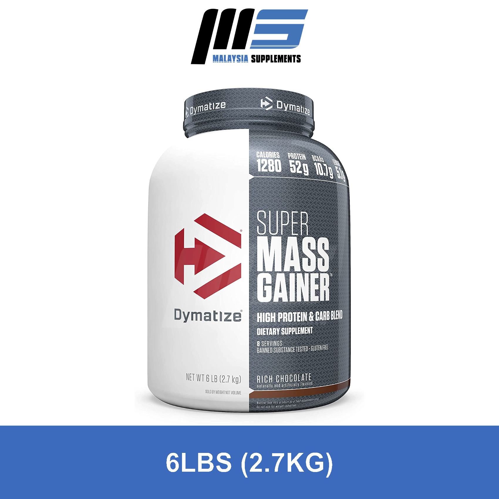 Dymatize Nutrition Super Mass Gainer (6lbs) Malaysia Supplements