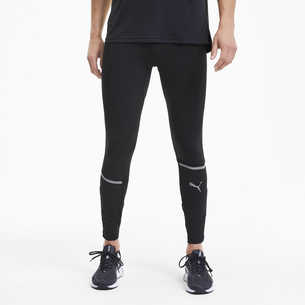 Puma Men Lite Long Reflective Tec dryCELL Running Tights (Black