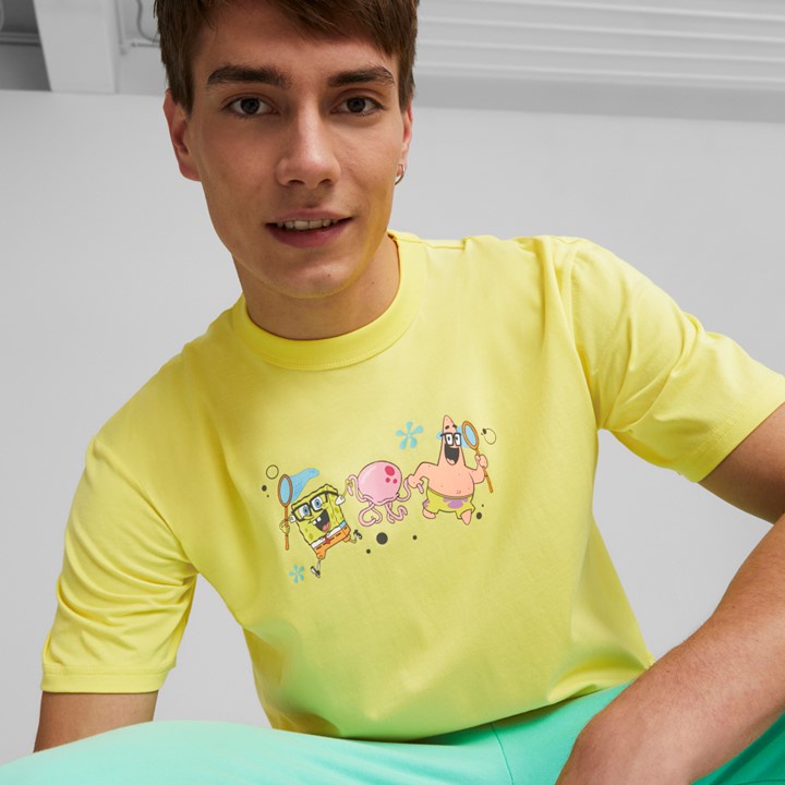 ★★PUMA★★ Puma Spongebob Graphic Short Sleeve T-Shirt Yel Puma Men's x SPONGEBOB Graphic T-Shirt – Bouchards