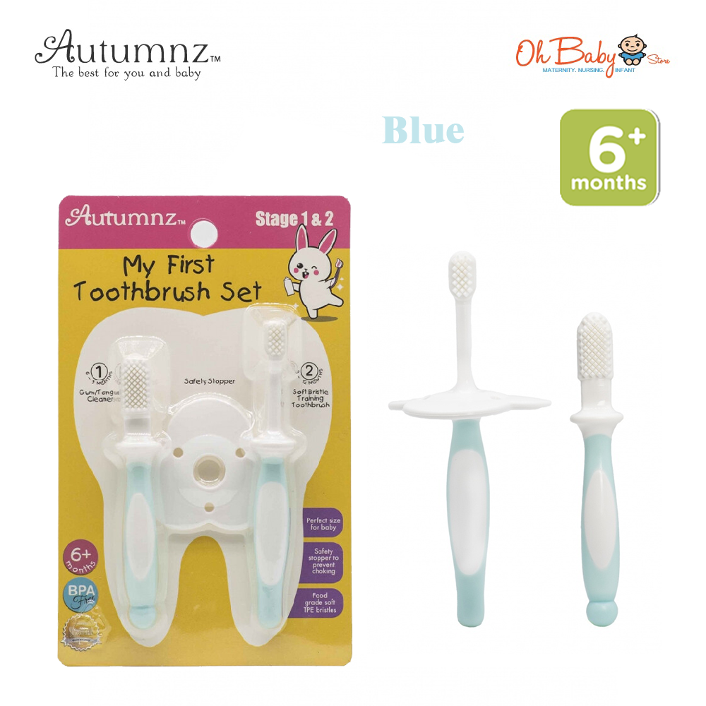Autumnz My First Toothbrush Set (Stage 2) 6+ months Oh Baby