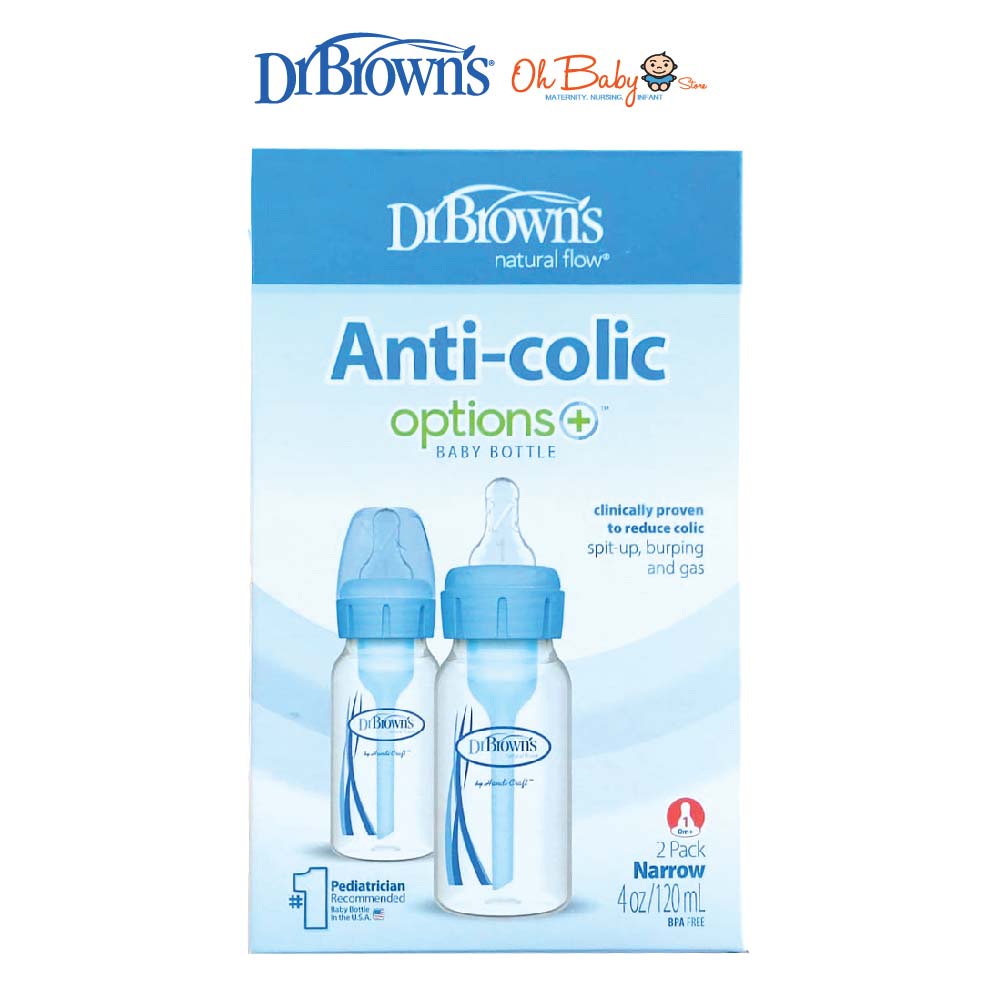 Dr Brown's Natural Flow® Options+™ Anti-colic Narrow Neck Baby