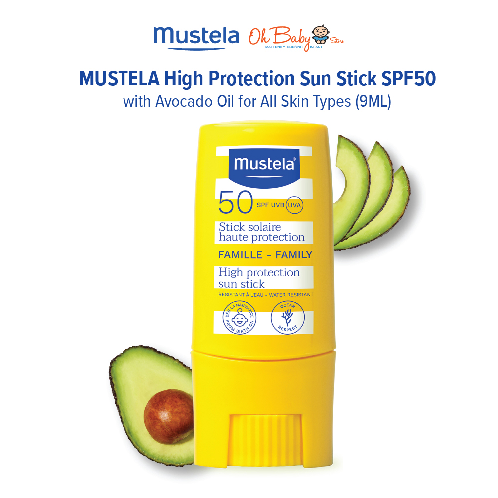 MUSTELA High Protection Sun Stick SPF50 with Avocado Oil for All