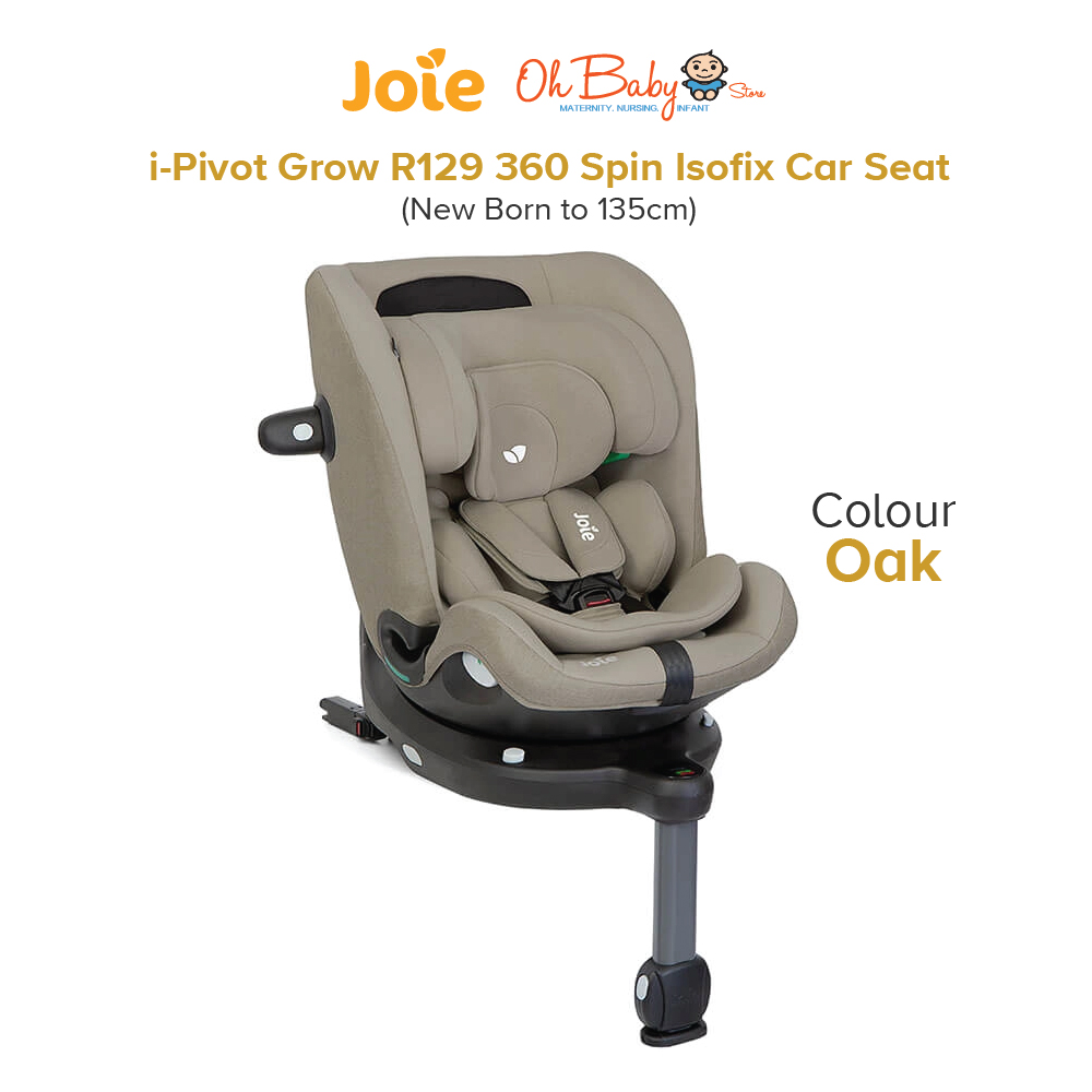 Joie i-Pivot Grow R129 360 Spin Isofix Car Seat (New Born to 135cm