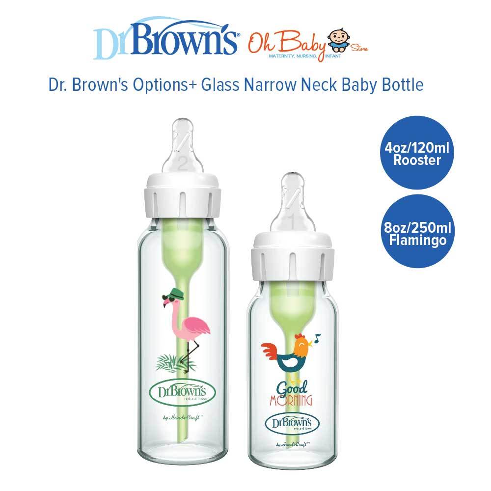 Brown's Options+ Glass Narrow Neck Baby Bottle Oh Baby Store