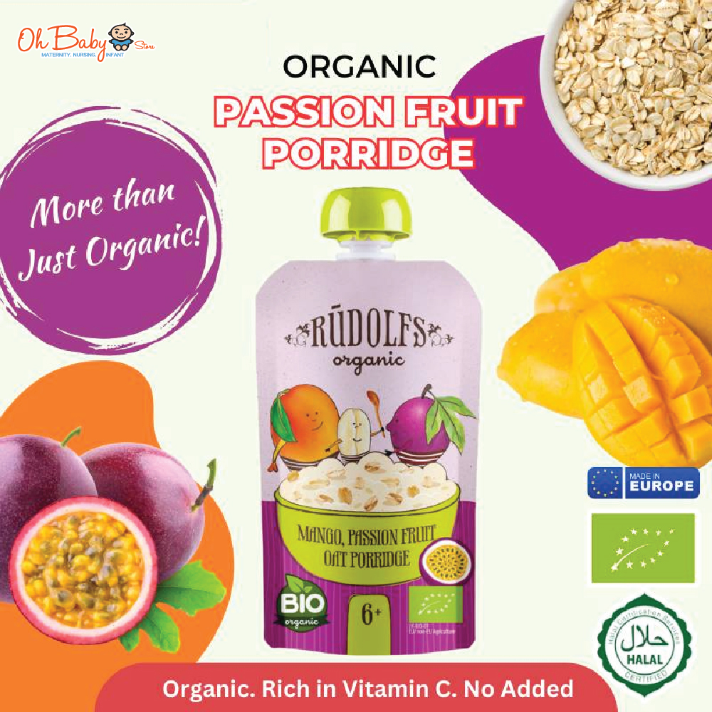 Rudolfs Organic Baby Food Pouches 4m+ to 8m+ Oh Baby Store l
