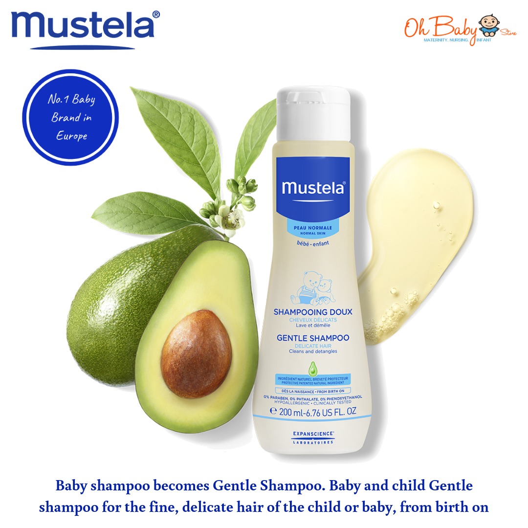Mustela Gentle Shampoo 200ml (Normal Skin) Oh Baby Store l Best