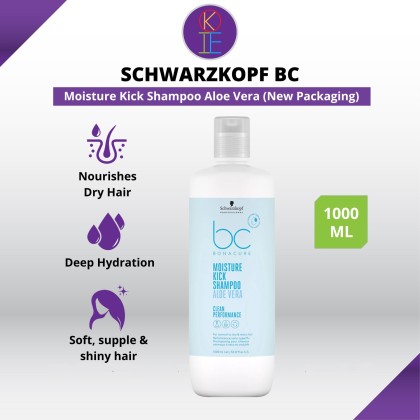 Schwarzkopf BC Moisture Kick Glycerol Shampoo - 1000ml (New Packaging) |  OKIE E-STORE
