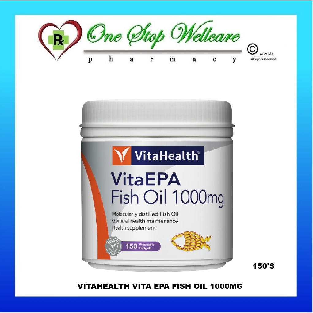 VITAHEALTH VITA EPA FISH OIL 1000MG 150'S (EXP:08/2028)
