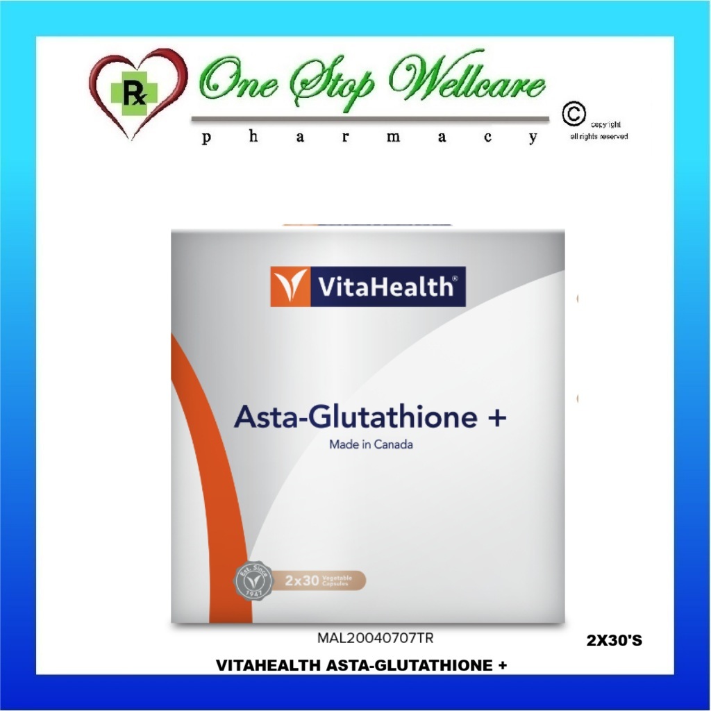 VITAHEALTH ASTA-GLUTATHIONE + 30'S / 2X30'S (EXPIRY:01/2027) 30'S