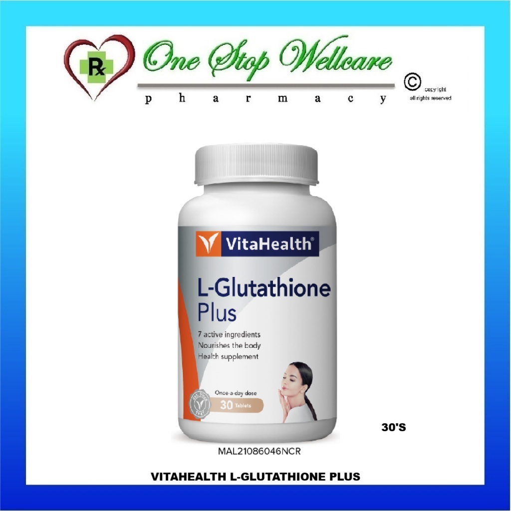 kelebihan vitahealth l-glutathione plus Your dream youthful glowing skin is now possible with Plus!  Made with Setria L-glutathione from Japan and 6 key skin-nourishing ingredients, your skin will thank you for it! Illuminate VitaHealth L-Glutathione Plus 30s Tablets