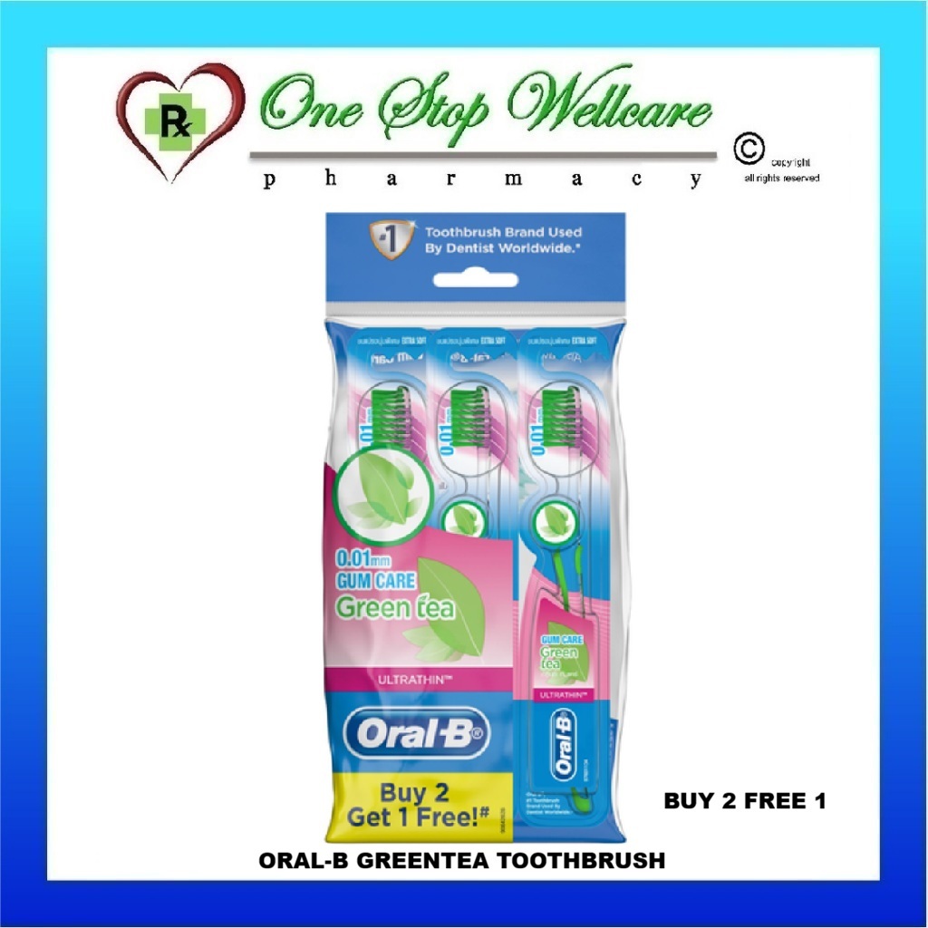 ORAL-B GREENTEA TOOTHBRUSH 1'S / 3'S