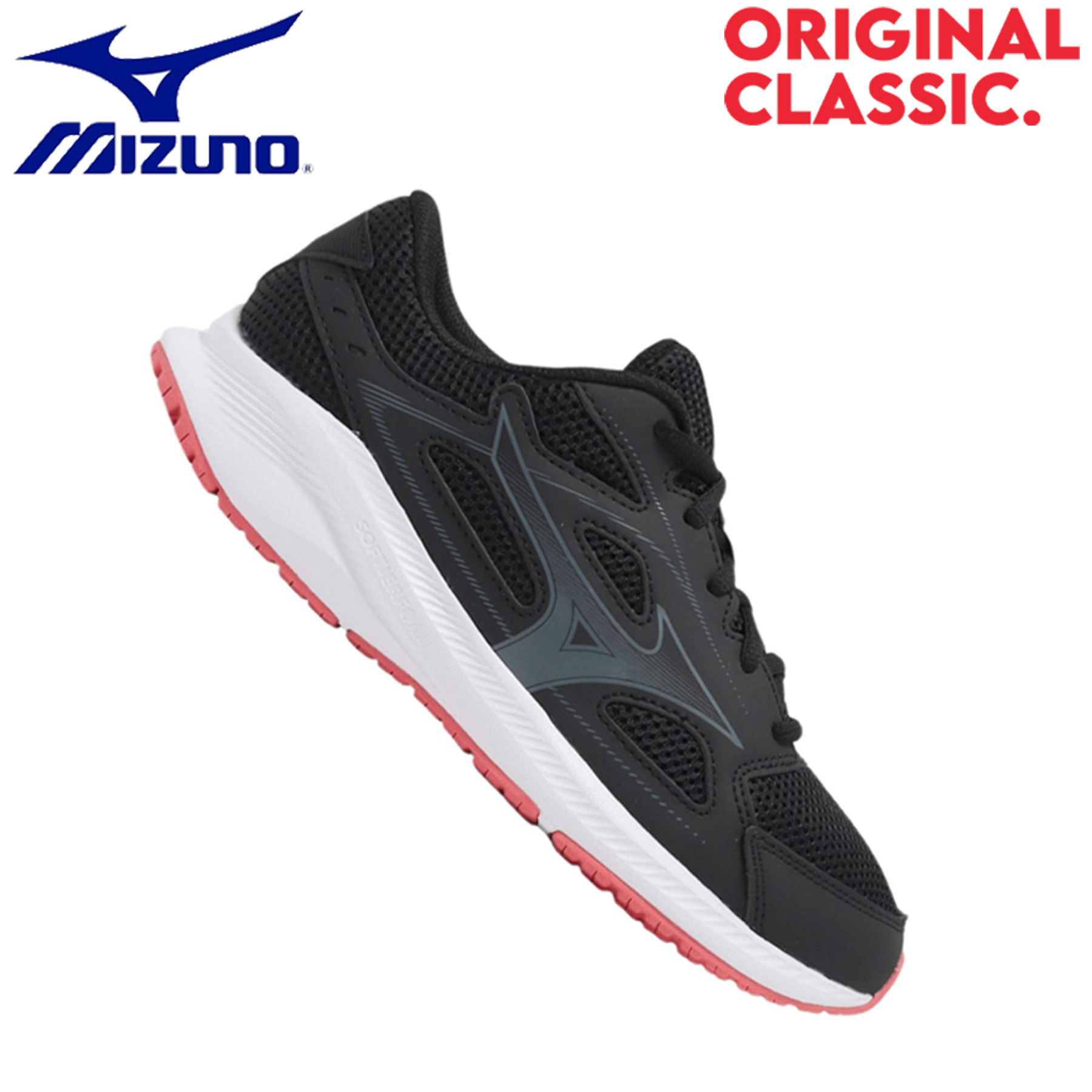 Mizuno Spark Running Shoes Black/Grey Original Classic Malaysia