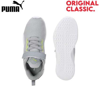 Puma Flyer Runner V Pre-School Mid Gray/White Original Classic