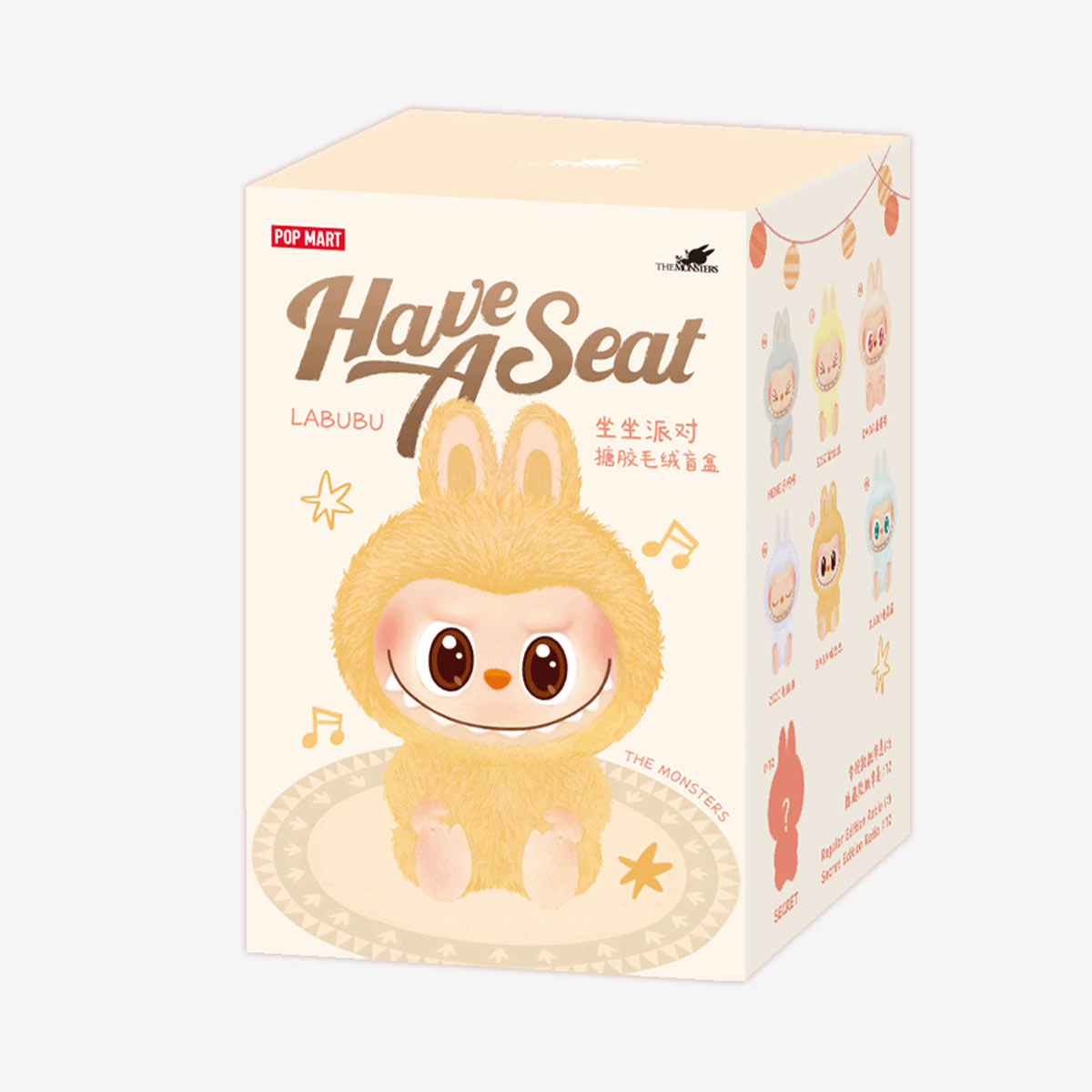 Pop Mart LABUBU THE MONSTERS Have a Seat Vinyl Plush Mystery Blind