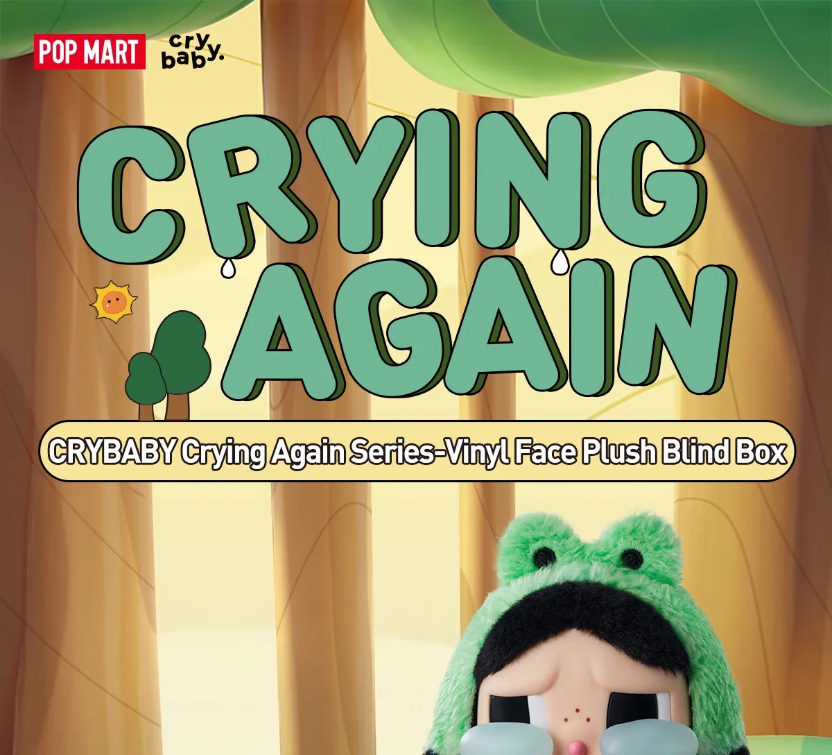 Pop Mart CRYBABY Crying Again Series Vinyl Face Plush Mystery