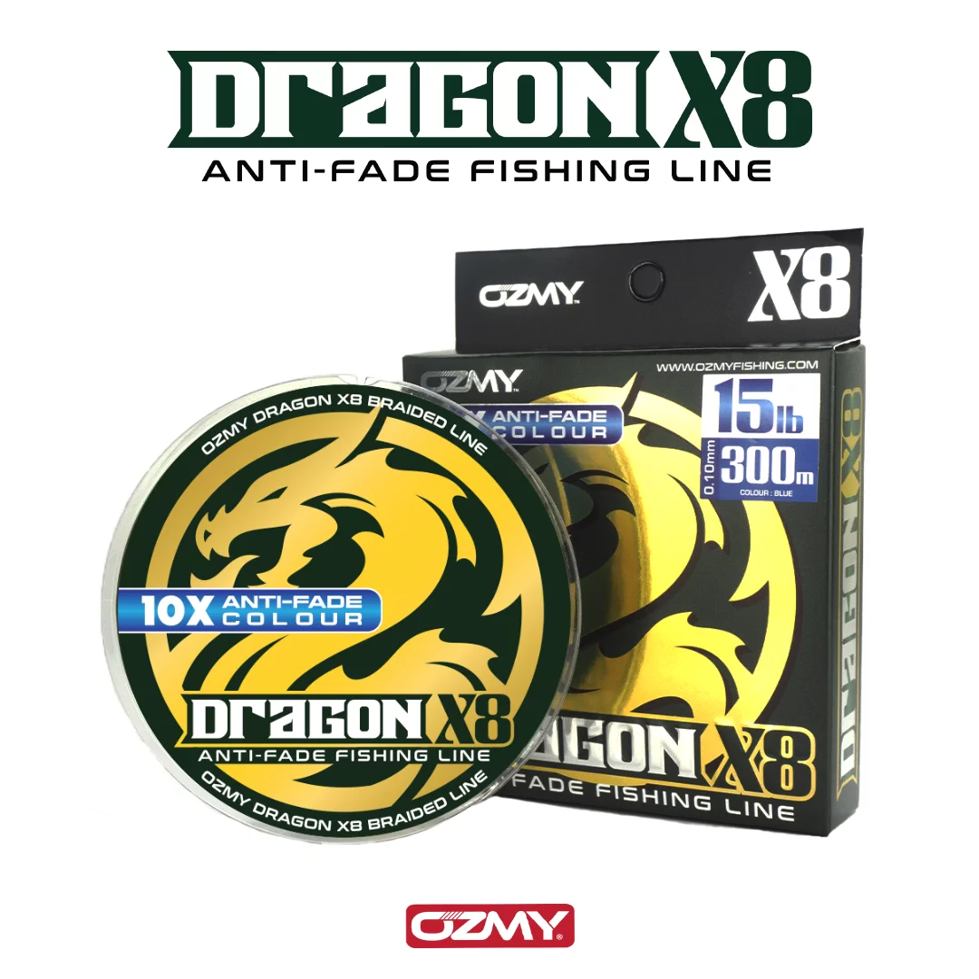 DRAGON X8 BRAIDED LINE - 300M | Ozmy Fishing