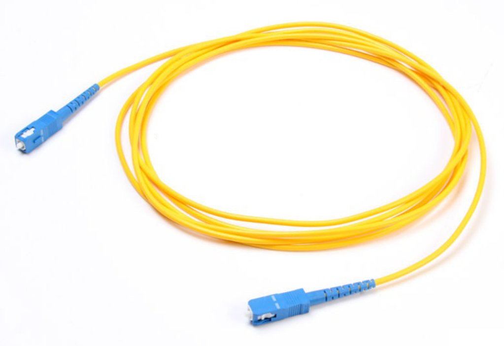 Dintek fibre optic sc upc sc upc simplex patch cord 3mtr yellow