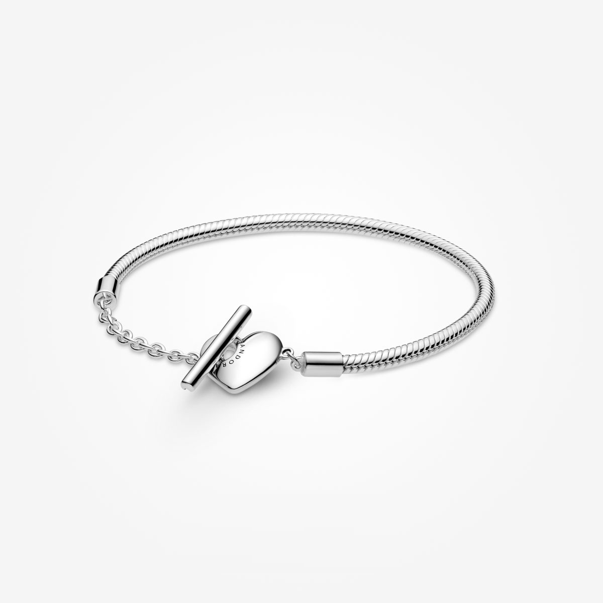 Pandora Moments Heart T-Bar Snake Chain Bracelet | Pandora Malaysia