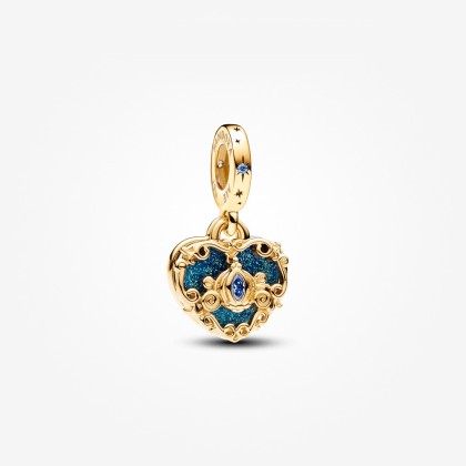 Pandora Disney Cinderella's Carriage & Heart Double Dangle Charm