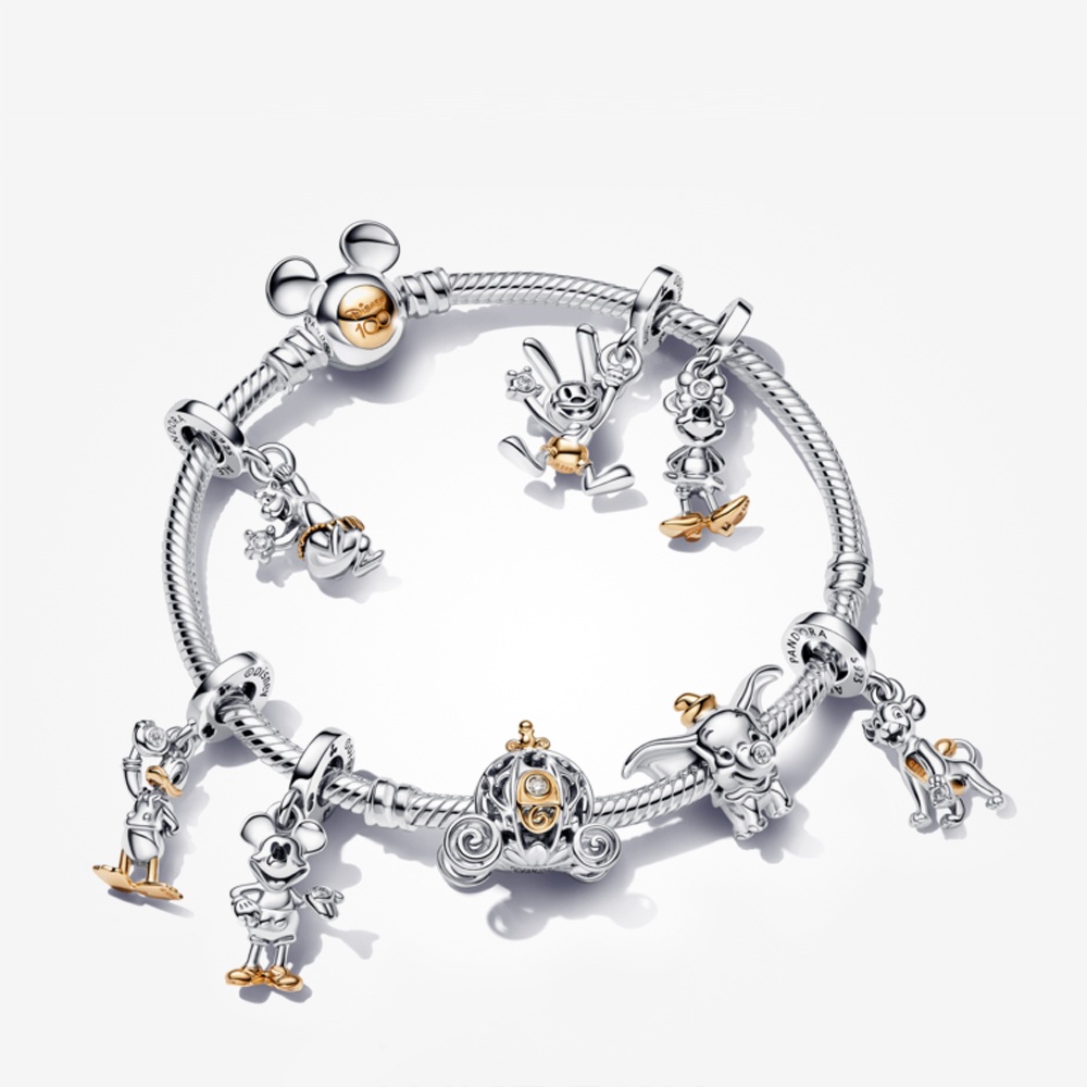 Pandora Disney 100th Anniversary Mickey Mouse Lab-grown Diamond