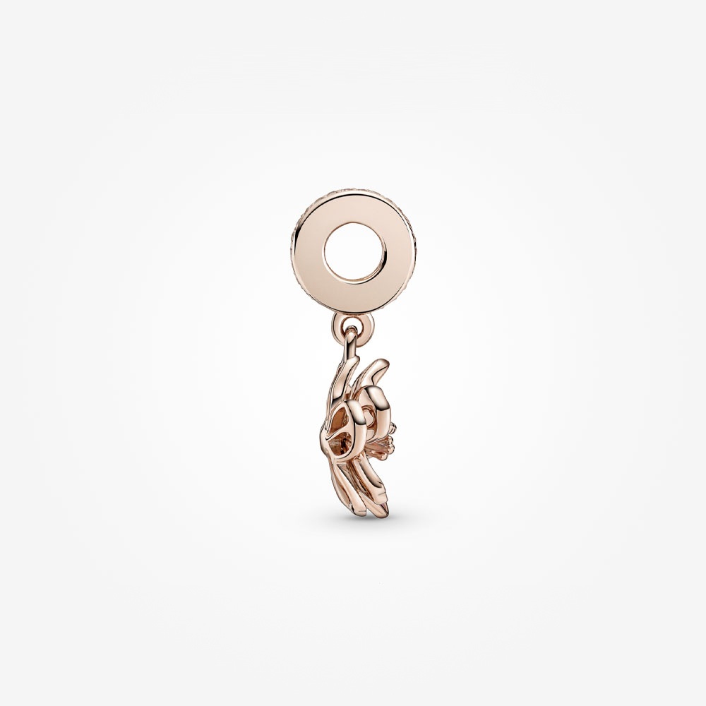 Pandora 14K Rose Gold Plated Cherry Blossom Dangle Charm | Pandora