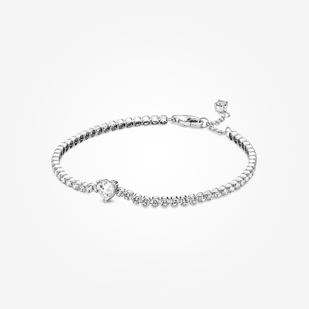 Pandora Sparkling Heart Tennis Bracelet | Pandora Malaysia
