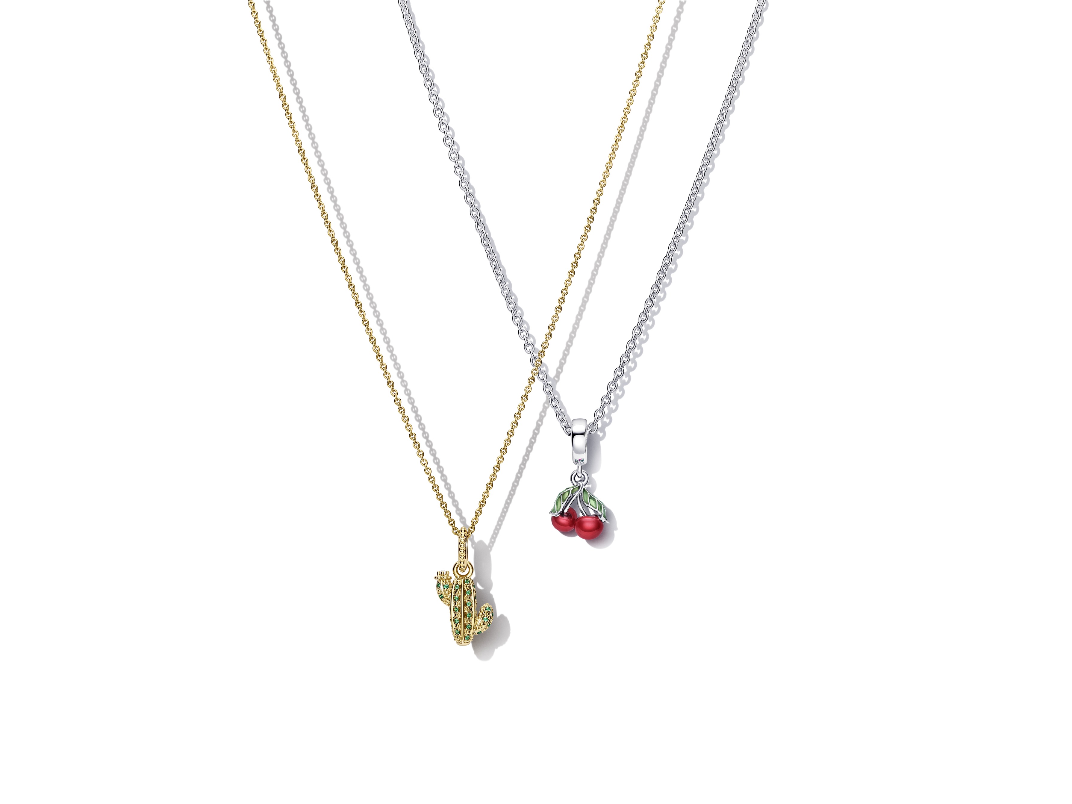 Pandora 14K Gold Plated Sparkling Desert Cactus Pendant | Pandora Malaysia