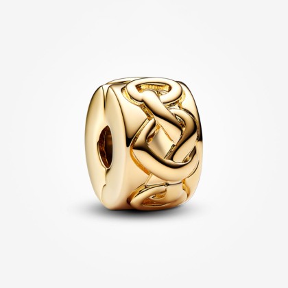 【koro】ディズニー PANDORA 14kゴールド クリップ Pandora 14K Gold Plated Knotted Hearts Clip Charm | Pandora Malaysia