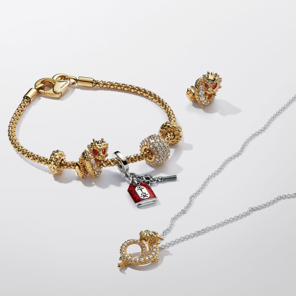 Pandora 14K Gold Plated Chinese Year of the Dragon Charm | Pandora