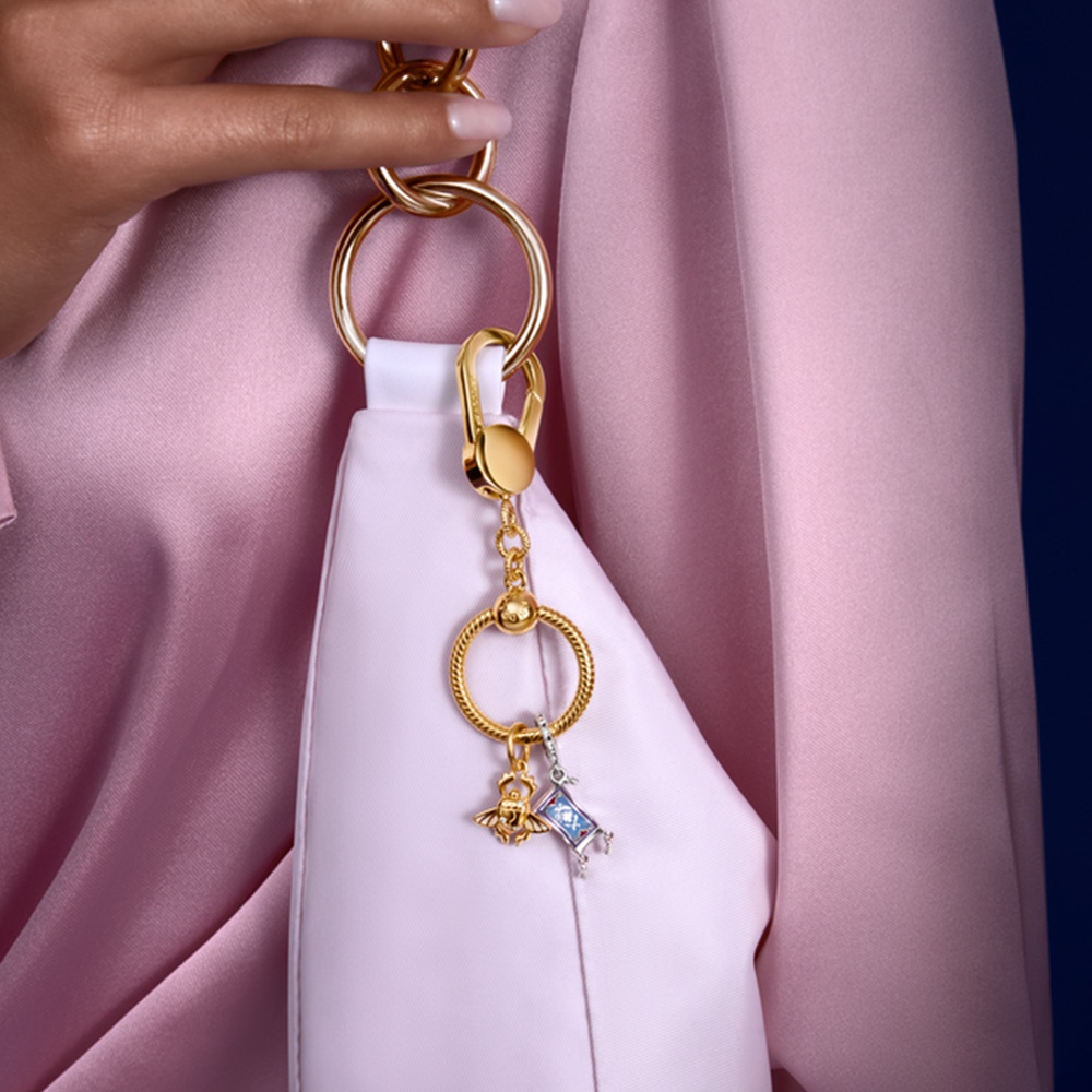 Pandora Moments 14K Gold Plated Small Bag Charm Holder | Pandora