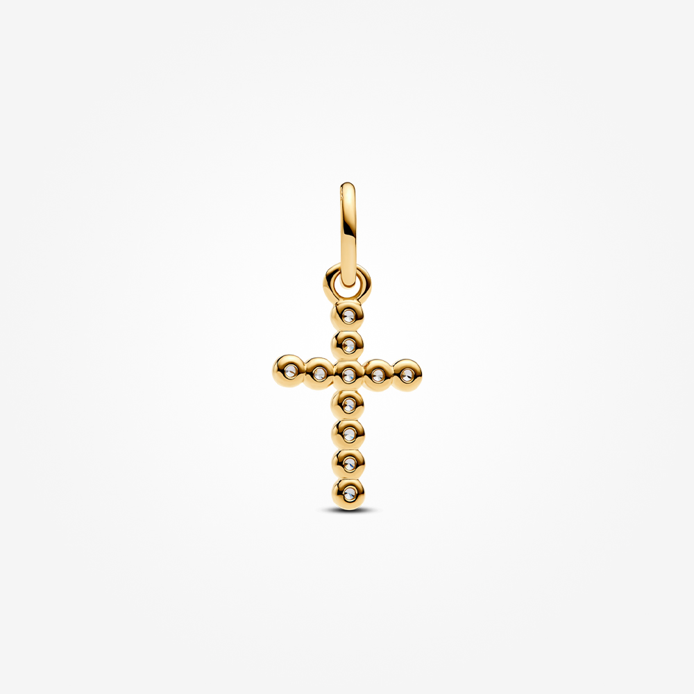 Pandora 14K Gold Plated Cross Dangle Charm | Pandora Malaysia