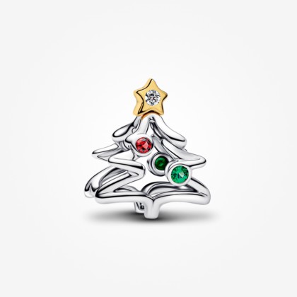 Pandora 14K Gold Plated Christmas Tree Charm | Pandora Malaysia