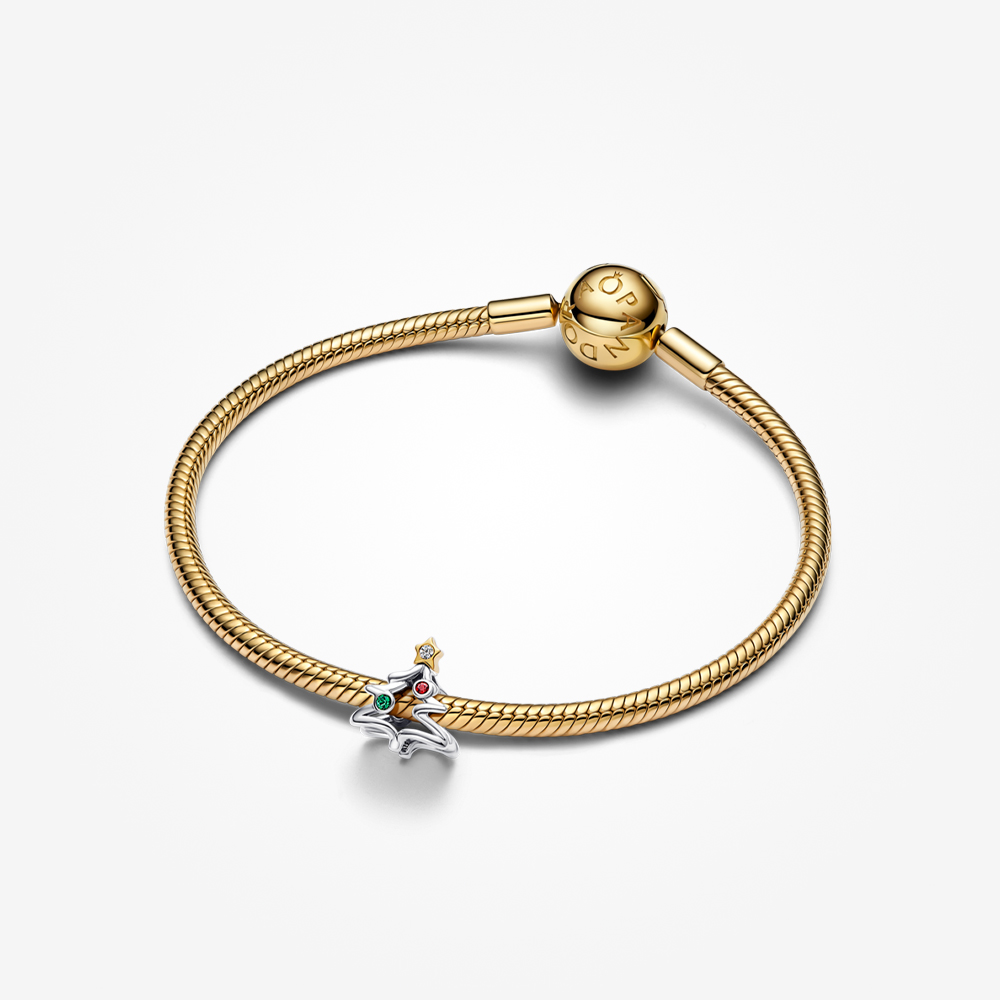 Pandora 14K Gold Plated Christmas Tree Charm | Pandora Malaysia