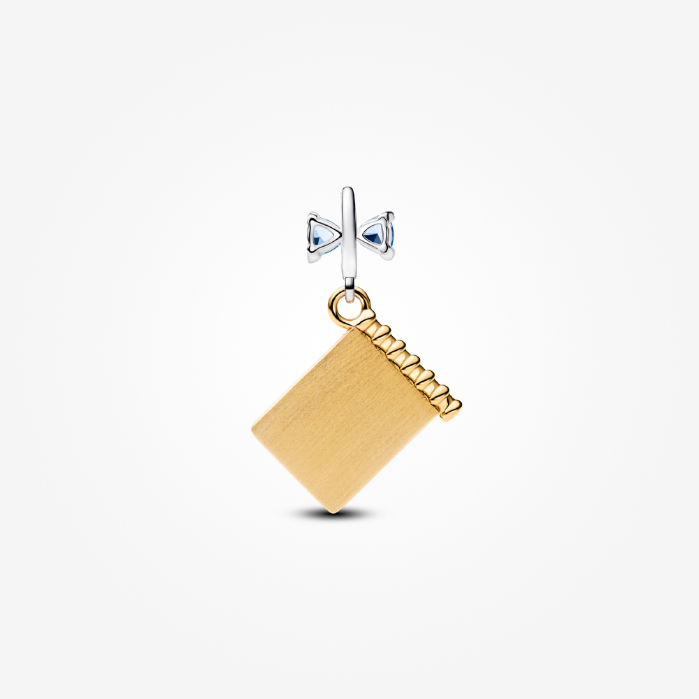 Pandora x Bridgerton 14K Gold Plated Dance Card & Pencil Dangle