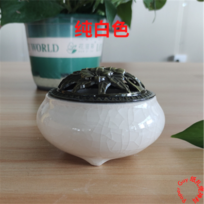 送防火棉】陶瓷香炉/ 冰裂香炉/ 紫砂香炉/ 香薰炉/ 冰裂香炉/ 盘