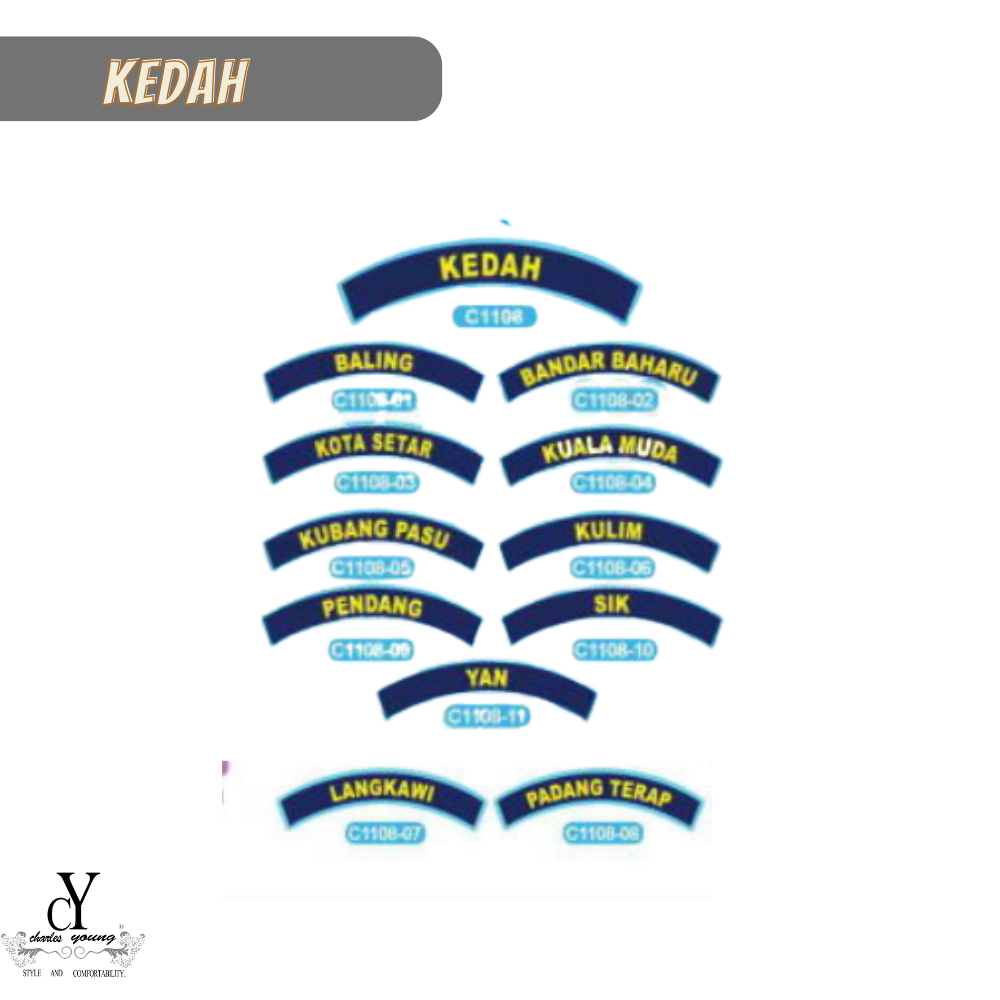 CY Lencana Bahu Pengakap Negeri Kedah