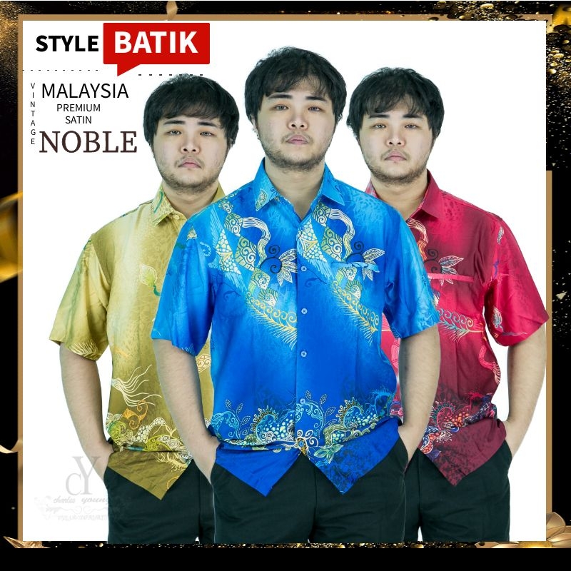 CY CY1001SS KEMEJA BATIK LELAKI MALAYSIA VINTAGE SATIN / BATIK SHIRT / FORMAL WEAR / WRINKLE FREE